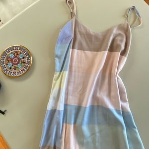 Mara Hoffman Moderna Dune Slip Dress Colorblock XS